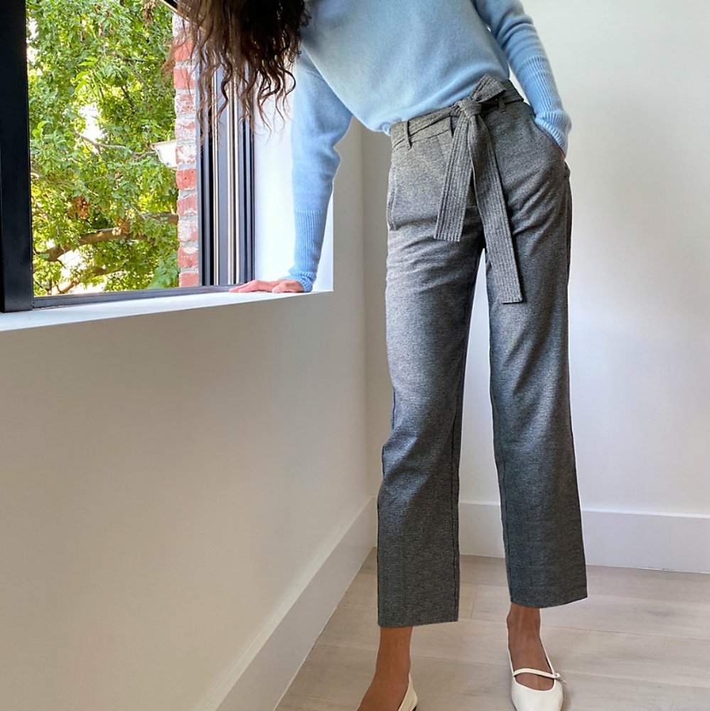 Aritzia - Wilfred Tie Front wool pant
